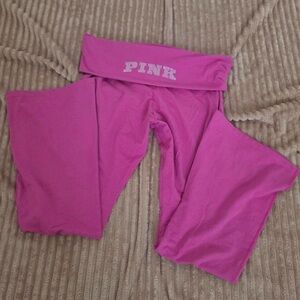 Victoria’s Secret Rhinestone Foldover Flare Leggings Size xl